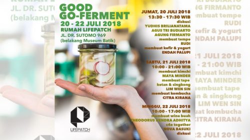 Flyer event Good Go-Ferment 2018 by Lifepatch